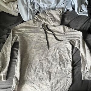 gray hoodie